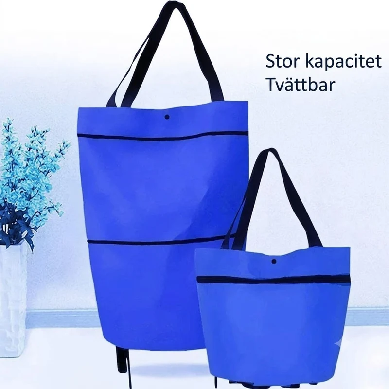 Multifunktionell Shoppingvagn och Ryggsäck med Hjul