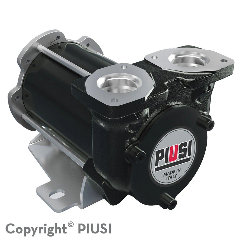 Dieselpump 12V 50l/min flänsutlopp uppåt