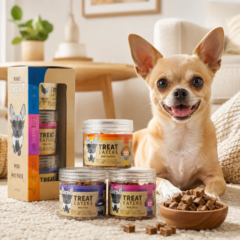 Treateaters Mini Mix Pack 3x70 g – praktisk mixförpackning med små hundgodisar