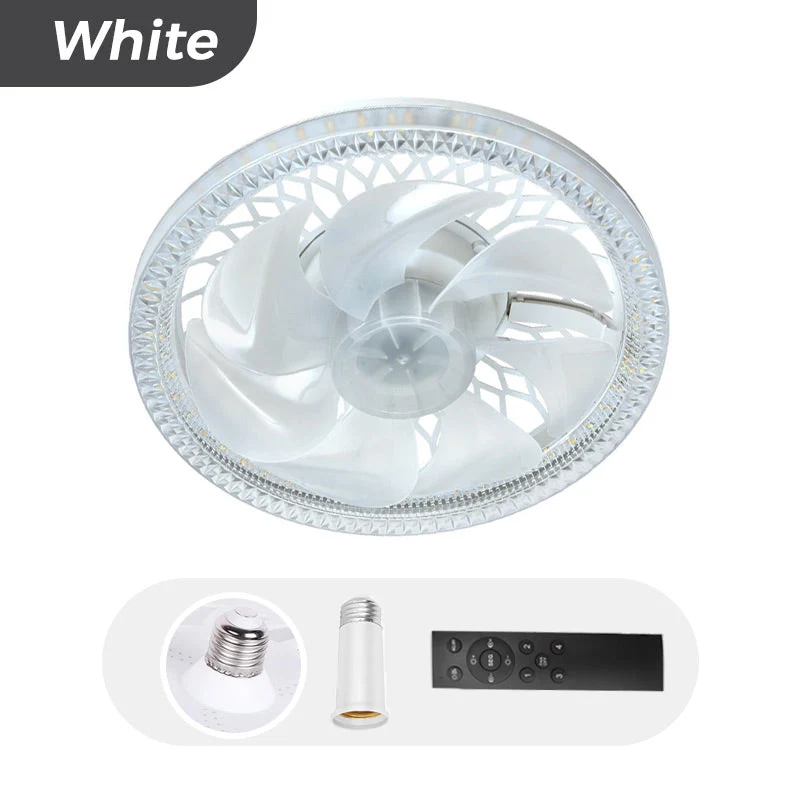 Smart Takfläkt med Lampa 2-i-1 och Fjärrkontroll