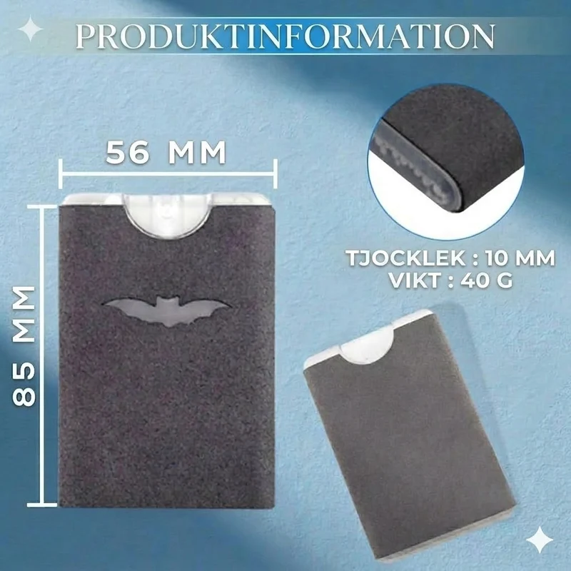 Bärbar & Återanvändbar 2-i-1 Skärmrengörare med Mikrofiber