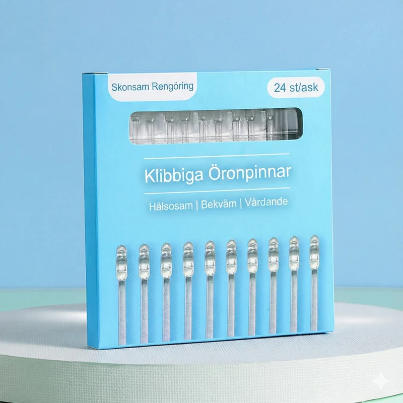 Öronstickor med Klibbig Gel – Skonsam rengöring av öronvax