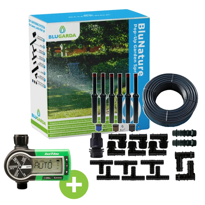 BluNature - Pop-Up Bevattningskit - Med Rainbird Krandator