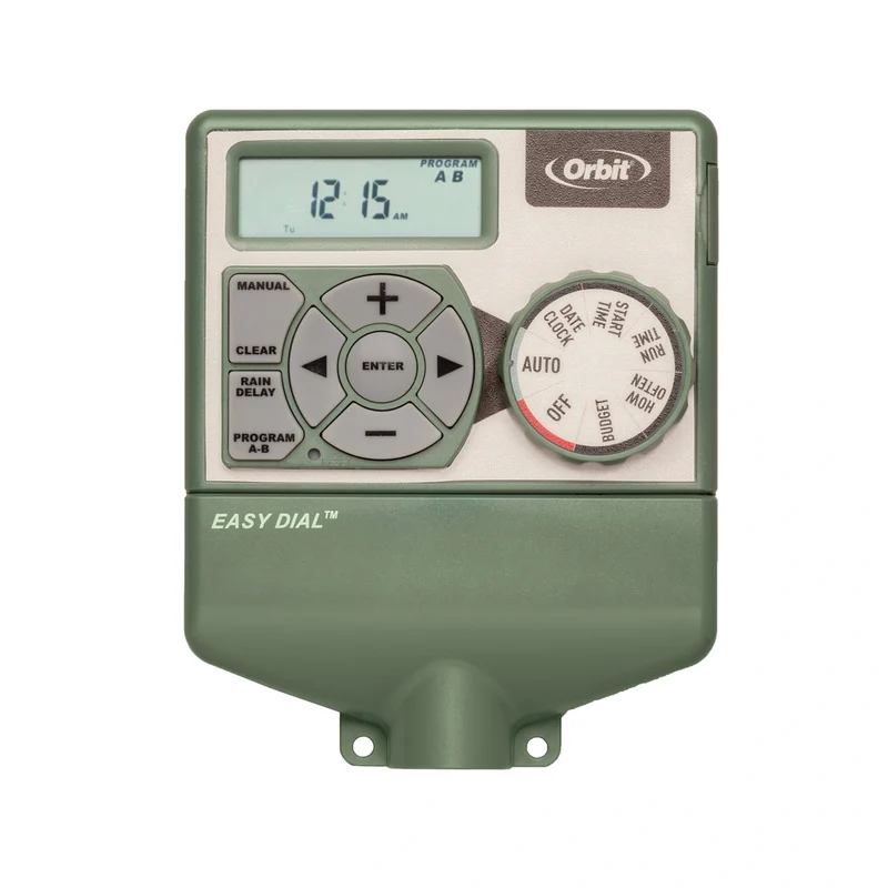 Easy Dial 4-Station Indoor Sprinkler Timer/Controller Green | 57594