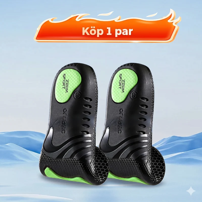 Stötdämpande Grafen-skosulor – Anti-lukt & Ventilerande (Unisex)