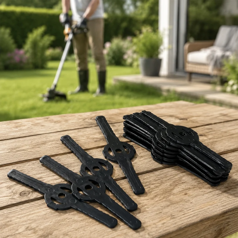 Plastblad till grästrimmer – 10 st.