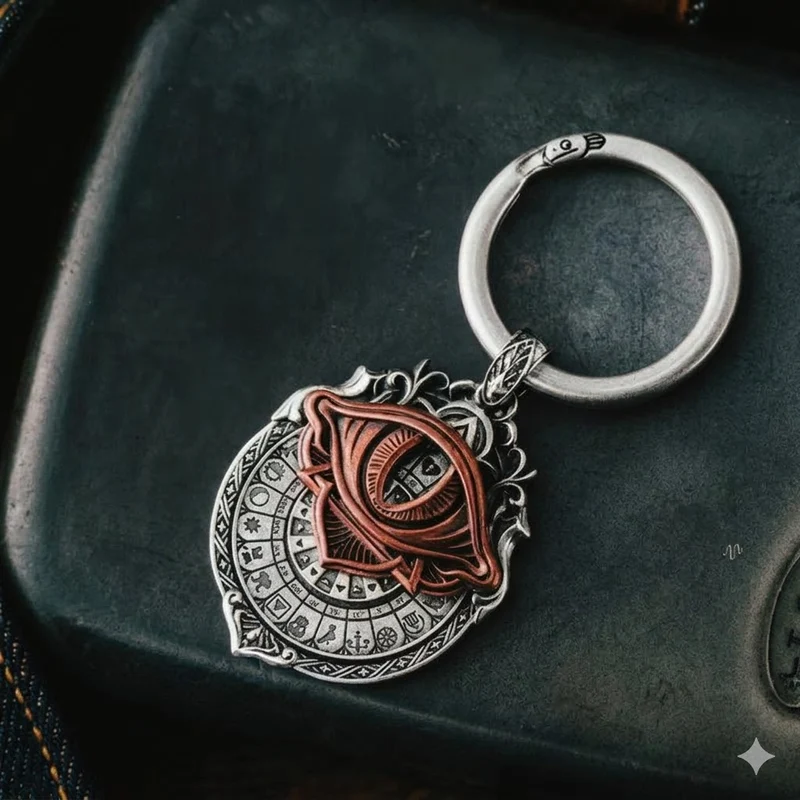 Handgjort Tarotanhänge för Kosmisk Visdom – Elegant Halsband i Retrodesign