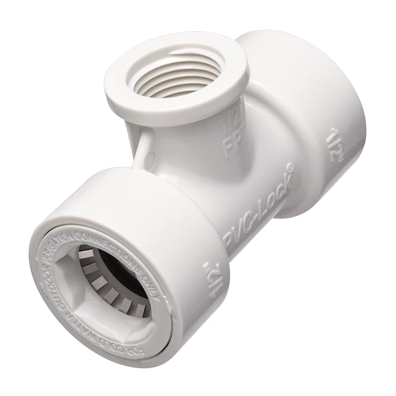 1/2" PVC-Lock x 1/2" FPT Tee 33772