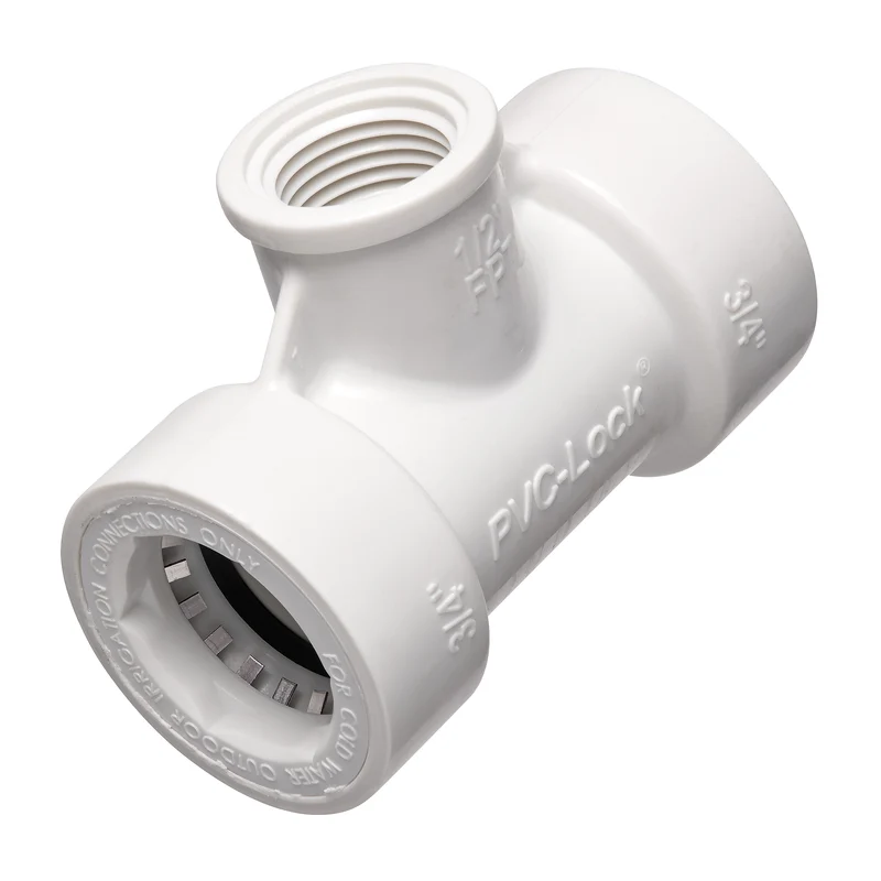 3/4" PVC-Lock x 1/2" FPT Reducing Tee 34772