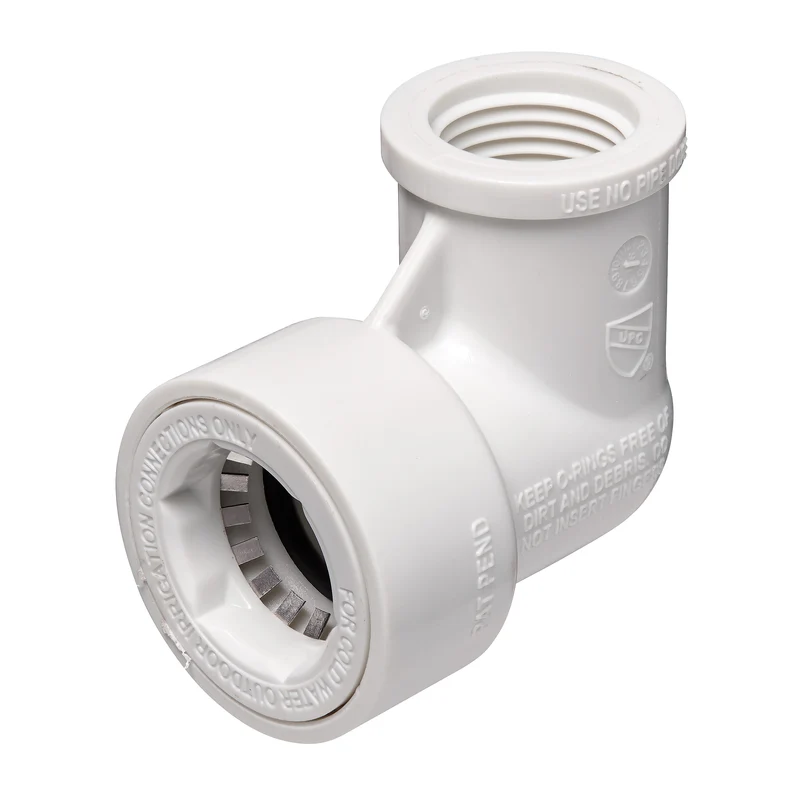 1/2" PVC-Lock x 1/2" FPT Elbow 33775