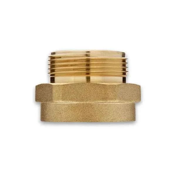 Brass Fire Thread Adapter - 2.5" Female NST x 2" Male NPT