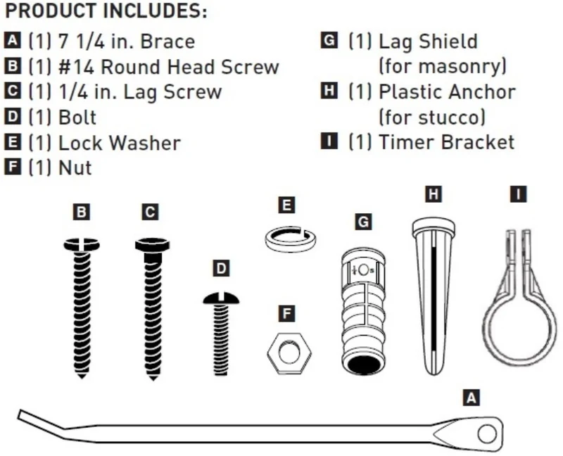 Hardware Kit, Digital 3 Outlet Timer