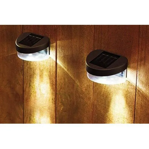 Solar LED-lampa för väggen (finns i svart/vitt)