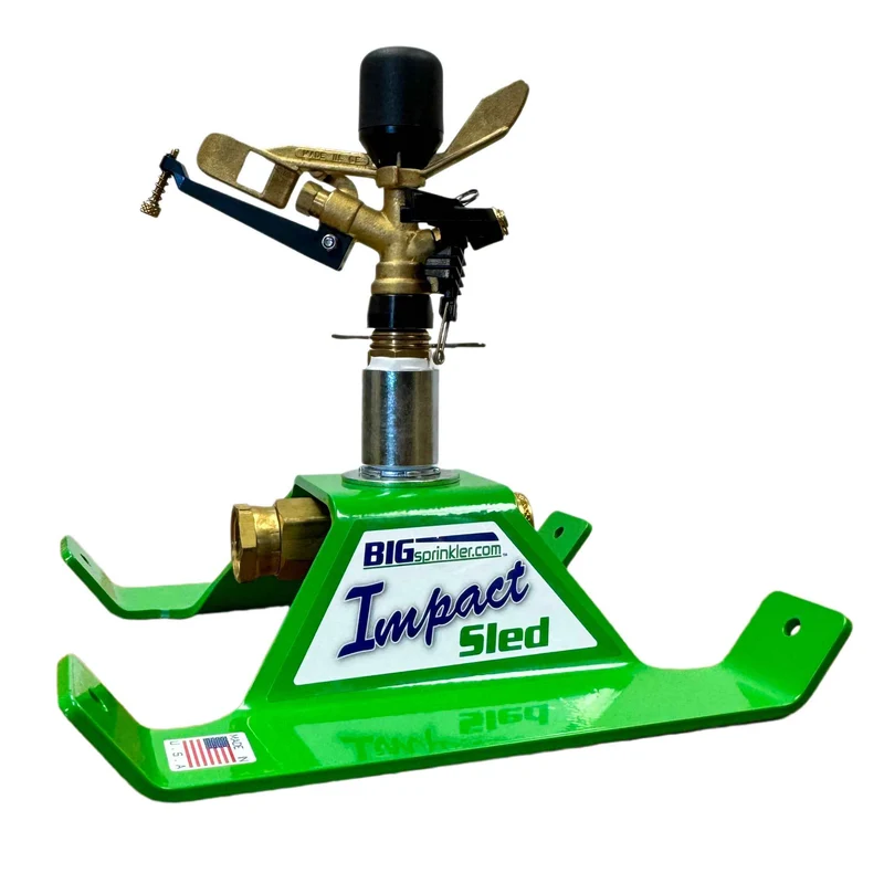 "Brass Edition" - Impact Sprinkler w/ 5 lb. Weighted Sled Base