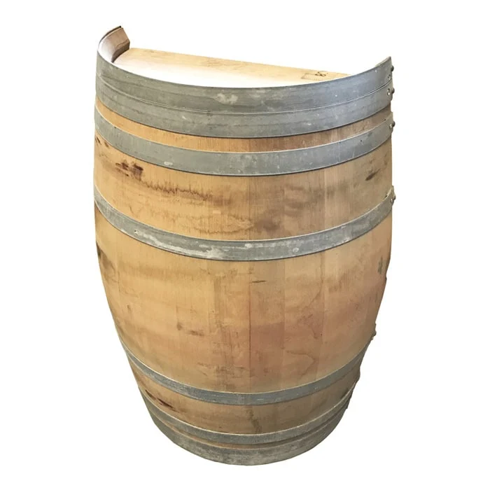Halv vintunna, ek, (klyvd på längden) 110 liter