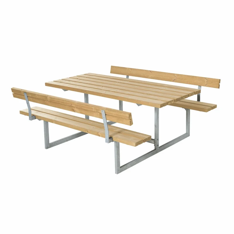 Basic Bord-/Bænkesæt med 2 Ryglæn - 177 cm - ThermoWood®