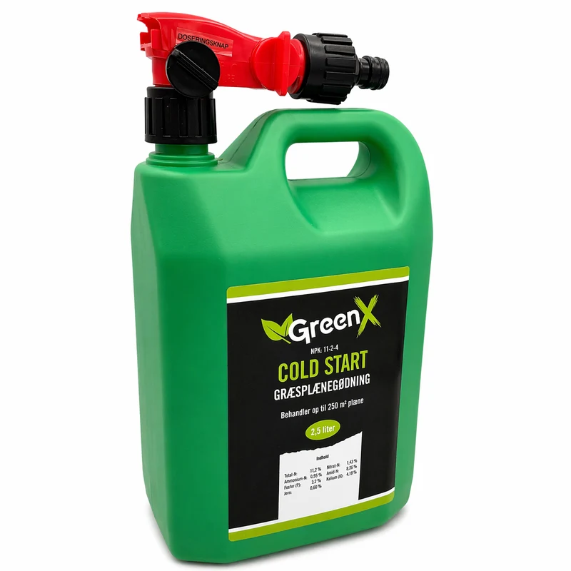 GreenX Cold Start 2,5 liter, m/ clickon