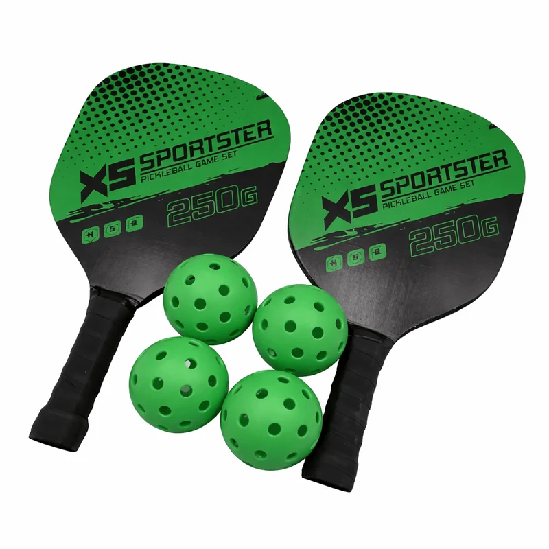 Pickleball-set 2 racketar & 4 bollar