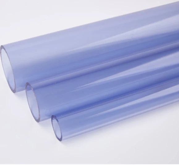 Transparenta PVC Rör längd 1m