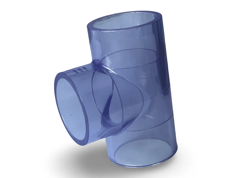 Transparent PVC T-Rörs koppling
