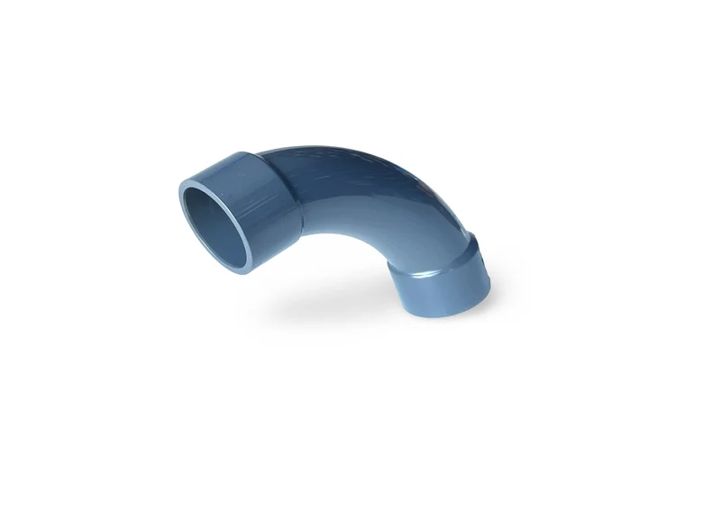PVC Koppling vinkel 90 grader med mjukböj