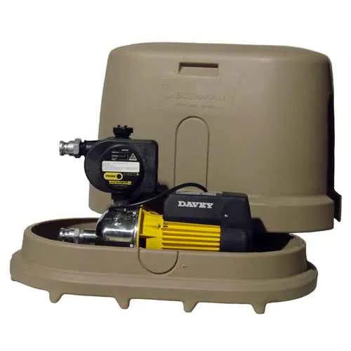 3/4 HP Davey Electric Booster Pump with Automatic Torrium2 Control System & Cover