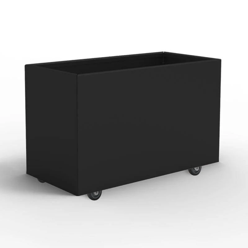 THOR Odlingslåda på hjul 60 x 40 x 40 - Black Steel