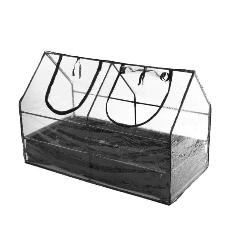 Miniväxthus med botten 128 cm