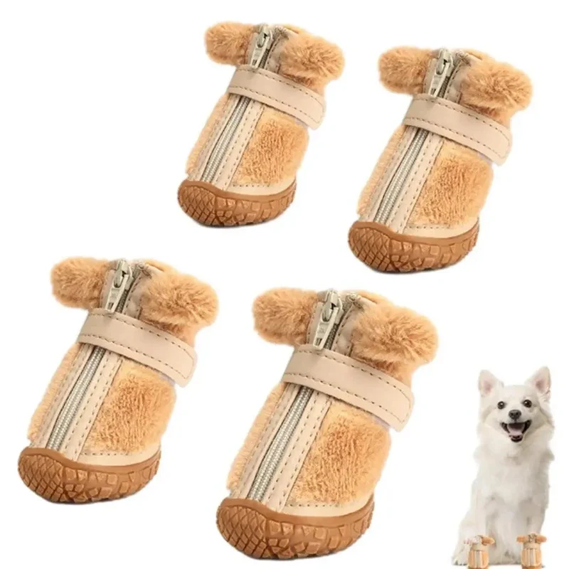 Hundskor för Små Hundar - Halkfria Vinterskor för Hundar