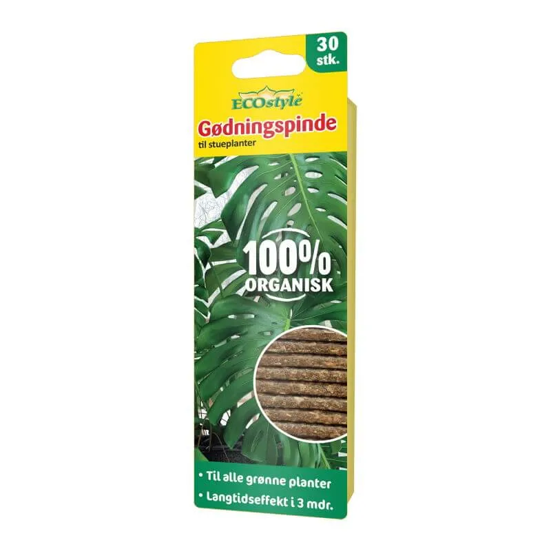 Gödselpinnar för krukväxter, 30 st - ECOstyle