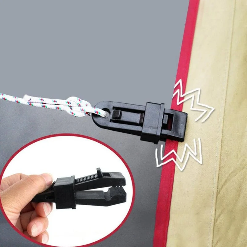 Tarp Clip 10-Pack – Extra Fästpunkter för Tältduk & Presenning