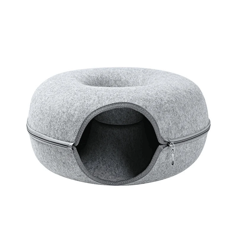 Donut Katt Tunneln: Den Ultimata Leksaken och sängen för Din Katt