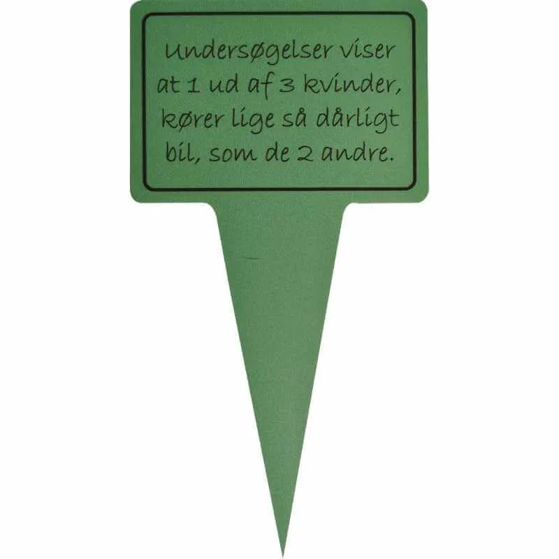 Rolig växtskylt - undersökningar visar