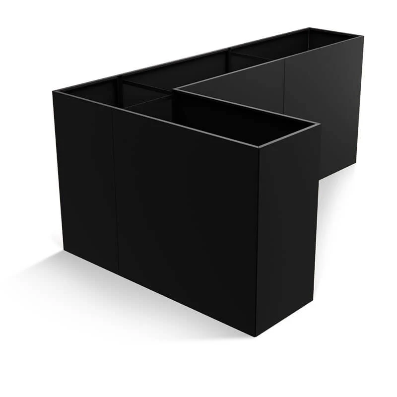 THOR Vinkel Höjbädd Black Steel H:80