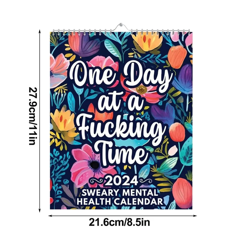 En j*vla dag i taget! - Rolig Mental Hälsa-Kalender för 2024